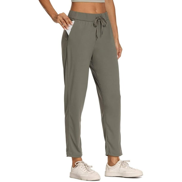 Women's Golf Travel Pants Lounge Sweatpants 7/8 Athletic Pants Quick Dry On  The Fly Pants 