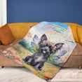 thumbnail image 4 of Welcome Spring Fairy Chinese Crested in Flower Meadow Cozy Fleece Blanket Dog Lover Warm Soft Throw Blanket - 13002, 4 of 5