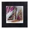 Majestic Mirror Chic Bottom High Heel Shoe Square 3D Painting Print Plaque in Pink