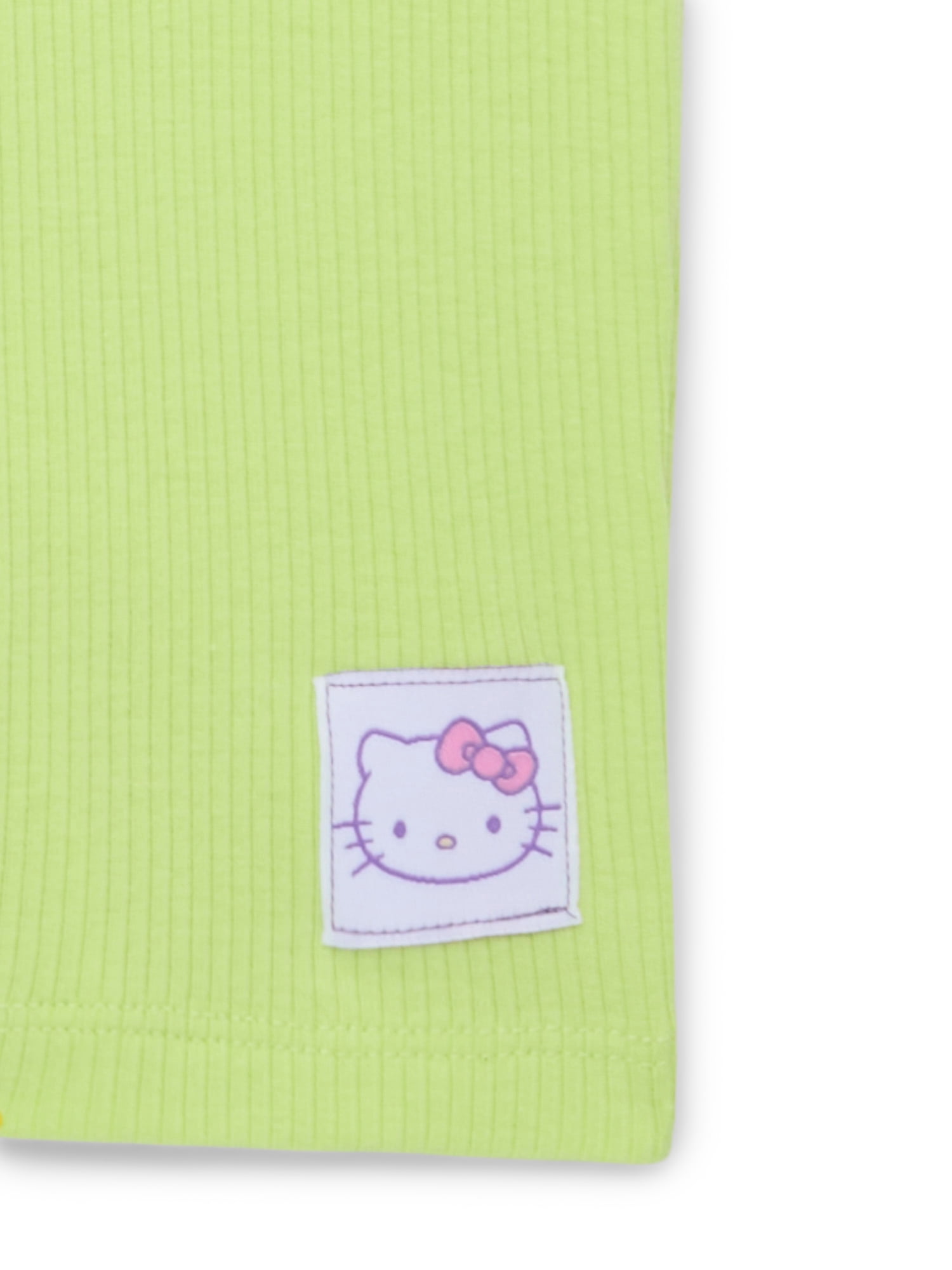 Hello Kitty & Friends Toddler Girls Graphic Tee and Bike Shorts Set, 2-Piece, Sizes 12M-5T