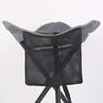 thumbnail image 3 of Taburete plegable portátil para acampar, pesca, senderismo, viajes, silla ligera para exteriores, carga de 100KG, color negro, 3 of 5