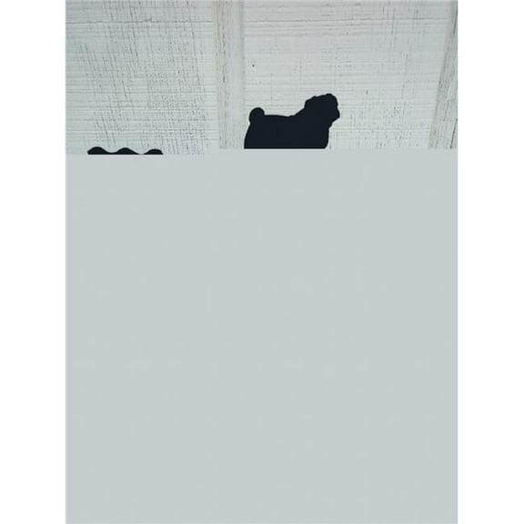 The Lazy Scroll  Pug Roof Mount Weathervane