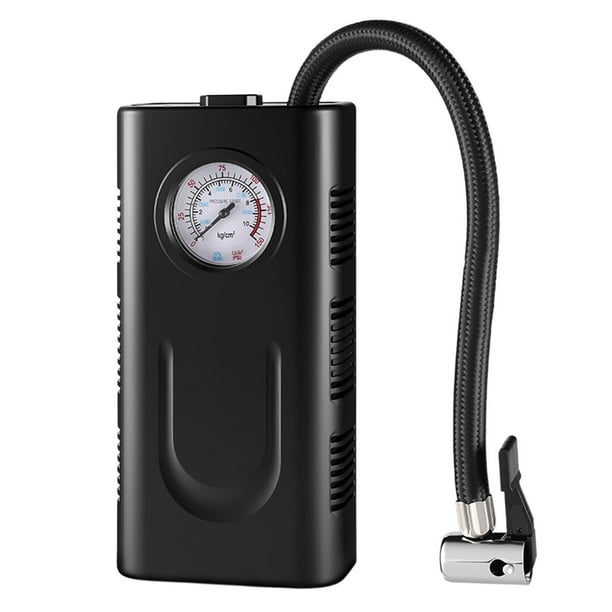 Inflador de neumáticos portátil Aaa150PSI, compresor de aire, bomba de aire para neumáticos de coche, 12 V, manómetro digital con luz LED de emergencia, bomba de inflado de plástico para coches.
