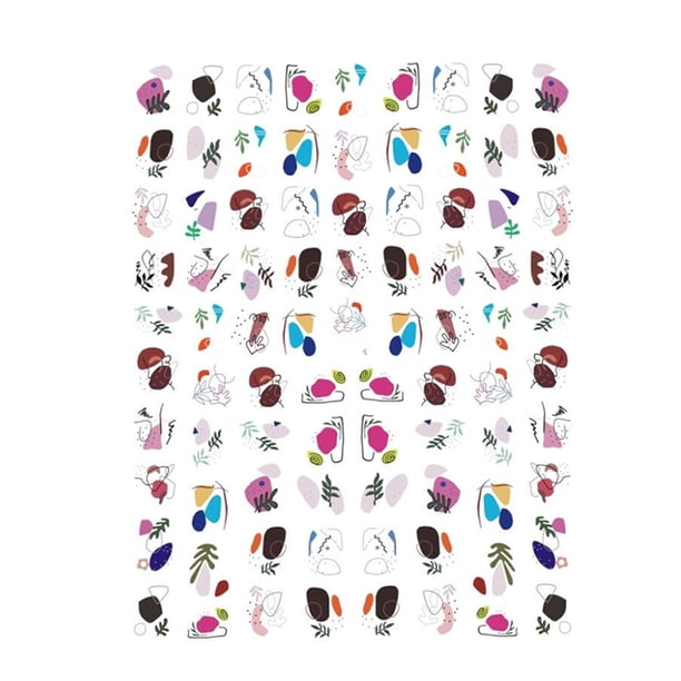 Seitruly Pegatinas para uñas, calcomanías en relieve 3D, impresión de deslizadores de belleza para manicura, decoración DIY, adhesivo, accesorios de Juegos de manicura WG471 Seitruly CE012223-06B