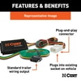 thumbnail image 2 of CURT 56161 Vehicle-Side Custom 4-Pin Trailer Wiring Harness, Select Honda Odyssey, 2 of 4