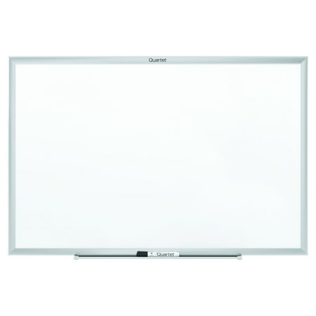 Quartet® Standard Magnetic Dry-Erase Whiteboard, Steel, 4' x 6', Silver Aluminum Frame