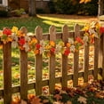 thumbnail image 4 of AYktou Fall Leaf Garlands Thanksgiving Garland, 6.7 Ft Lifelike Artificial Maple Leaf Fall Garland, Table Centerpiece Rattan Fireplace Hanging Vines for Home Holiday Wedding Door Party Christmas, 4 of 9