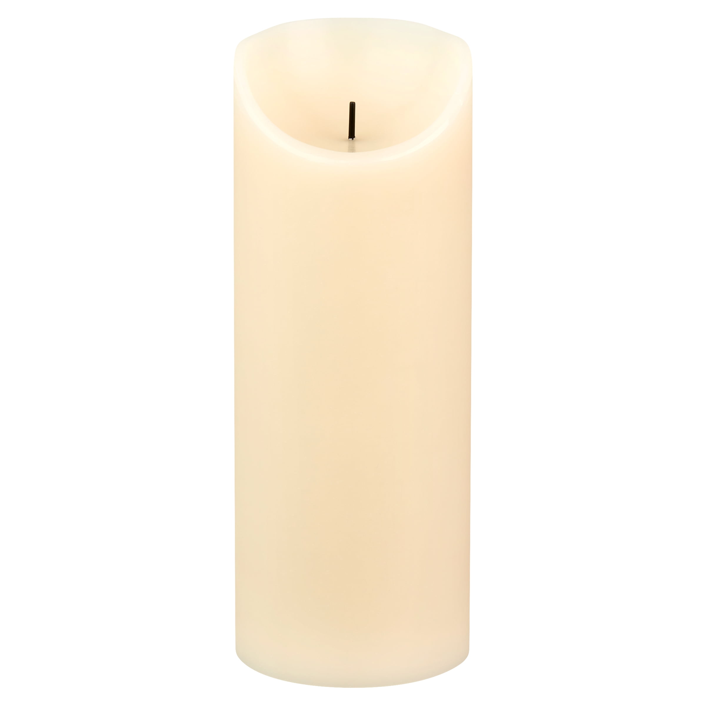 Mainstays Unscented Flameless LED Pillar Candle, Ivory, 3 x 8 in