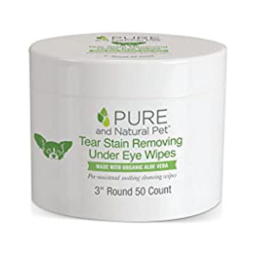 Pure and Natural Pet Tear Stain Removing Under Eye Wipes 50ct