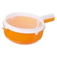 thumbnail image 3 of Accesorio de cesta de drenaje, contenedor multifuncional, utensilios de cocina, resistente, para lavar frutas en el refrigerador, cuenco para escurrir Naranja, 3 of 6