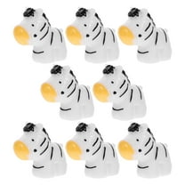 Tineasur 8Pcs Zebra Figurine Resin Multi DIY Decoration for Home Decor and Office Decor