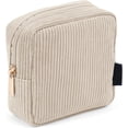 thumbnail image 1 of Bolsa de Maquillaje Pequeña de Pana Cosmetiquera para Mujer Bolsa de Cosméticos de Viaje Bolsas Esenciales con Compartimentos, 1 of 4