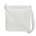 thumbnail image 6 of Muka Canvas Shoulder Bag with Zipper, White Hobo Crossbody Handbag Casual Tote, 6 of 8