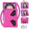 thumbnail image 2 of Case Compatible With Apple iPad 10th Gen 10.9"(2022)/Pro 11"(2022/2021/2020/2018)/Air4 10.9"/Air5,Kids Friendly,With Handle and Contractible Kickstand,Lightweight EVA Drop-proof Cute Case,Rose, 2 of 7