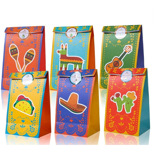 Mexico Fiesta Party Favor Bags Fiesta Cinco De Mayo Goodie Candy Treat