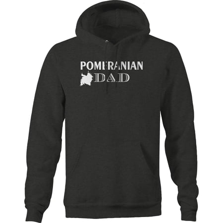 Pomeranian Dad Pet Parent Dog Puppy Graphic Hoodies Xlarge Dark Grey
