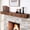 DarkWalnut, variant on TECANA 60" Wall Mounted Floating Fireplace Mantel Shelf, Solid Wood Brown