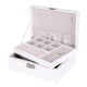 thumbnail image 3 of Organizador de joyas de doble capa para pendientes blanco, 3 of 9