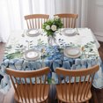 thumbnail image 3 of Blue Flower Table Cloth Waterproof Tablecloths, Sage Green Eucalyptus Leaves Farm Plant Tablecloth Dining Table Cover for Kitchen Party Tabletop Outdoor, Rectangle Tablecloth 60x84 Inch, 3 of 9