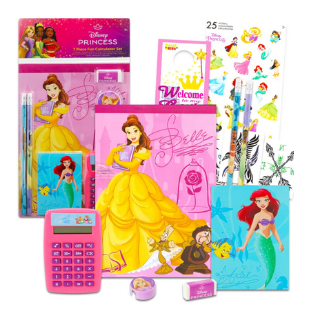 DISNEY PRINCESS 7PC STATIONARY SET