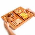 thumbnail image 3 of Teak Wood Serving Tray, 3 of 5