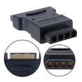 thumbnail image 2 of lanema SATA 15Pin Male to Large 4Pin Female Adapter Hard Drive Power Converter Ensure Stable Connection, 2 of 7
