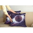 thumbnail image 2 of Ambesonne Galaxy Throw Pillow Cover 2 Pack, Outer Space Planets Mars, 24", Mauve Purple, 2 of 7