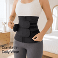 thumbnail image 2 of Waist Trainer Belt, Spandex Tummy Control Shaper Wrap, Breathable Waist Cincher with Underbust Support, Comfortable Body Shaping Belt for Daily Wear and Layered Outfits, 2 of 7
