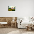 thumbnail image 2 of Stupell Industries Countryside Meadow Cottage Landscape Painting Black Framed Art Print Wall Art, Design by Ziwei Li, 2 of 7
