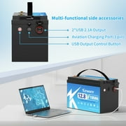 KEPWORTH 12V 100Ah LiFePO4 Lithium Battery with 100A BMS and 14.6V 7A Charger