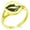 Gold, variant on Stainless Steel Skull & Crossbones Kiss of Death Minimalist Oval Top Polished Statement Signet Ring