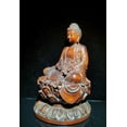 thumbnail image 3 of antique chinese statues wooden carving vintage wood carved figure buddha statue, 3 of 4