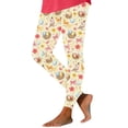 thumbnail image 2 of LangJing Happy Easter Day Leggings for Women, Casual Bunny Eggs Printed Workout Leggings High Waist Non See Through Tummy Control Yoga Pants Yellow,M, 2 of 6