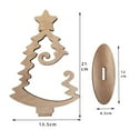 thumbnail image 3 of Meitianfacai Décoration de Noël Arbre de Noël en Bois Support Suspendu Boules de Noël Artisanat de Bureau Ornements, 3 of 7