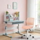 thumbnail image 2 of Silla Escritorio HOMEMAKE FURNITURE Niña Rosa Claro Giratoria Altura Regulable Moderno, 2 of 6