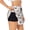 Black, variant on Bulldog Face Printed 2 in 1 Women's Workout Shorts for Athletic Gym Running Shorts with Phone Pockets-Large