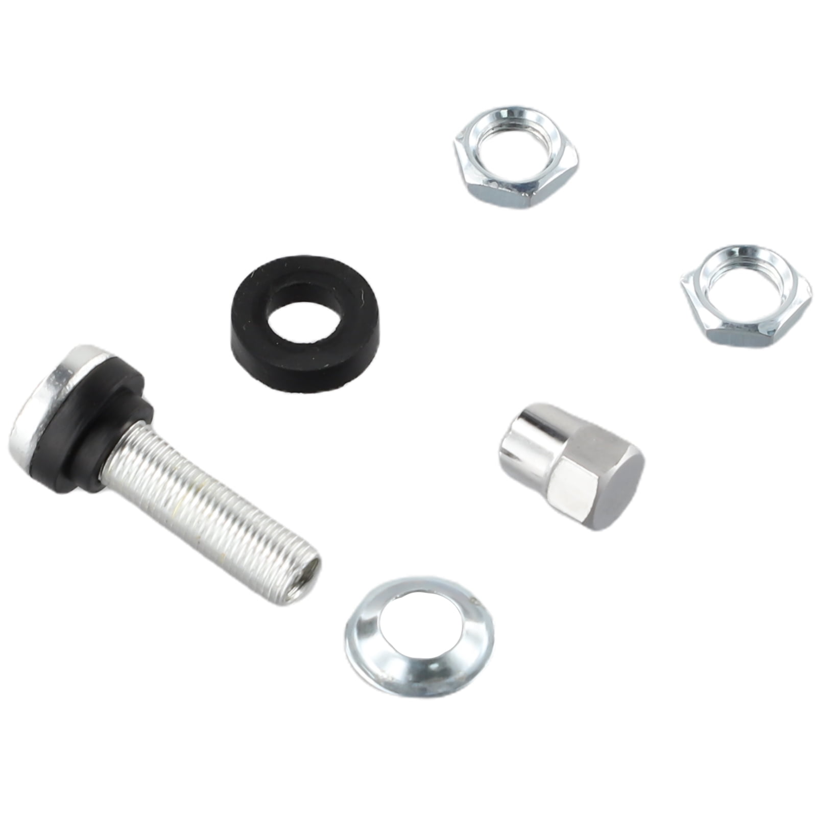 2 PCS Car Tire Valve Short Stems Tire Metal Tubeless Clamp Car Bolt Wheel Tire Valve Stems Dust Cap Auto Replacement Parts
