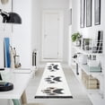 thumbnail image 4 of Yayeee Runner Rug for Bedroom 2'x6' Machine Washable Hallway Non Slip Mat, Cartoon Cat Paw, 4 of 8