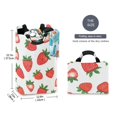 thumbnail image 2 of Yayeee Freestanding Laundry Hamper with Handle Collapsible Large Storage Basket for Clothes, Strawberry, 2 of 7