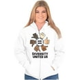 thumbnail image 4 of Diversity Unites Us Social Justice Zip Up Hoodie Men's Women's Brisco Brands S, 4 of 6
