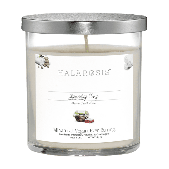 Halarosis, 8.5 oz, Soy Candle, Laundry Day, Container Candle