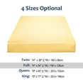 thumbnail image 6 of PiccoCasa Satin Silk Fitted Bed Sheet with 12 inch Deep Luxury Smooth Full Golden Tone, 6 of 6