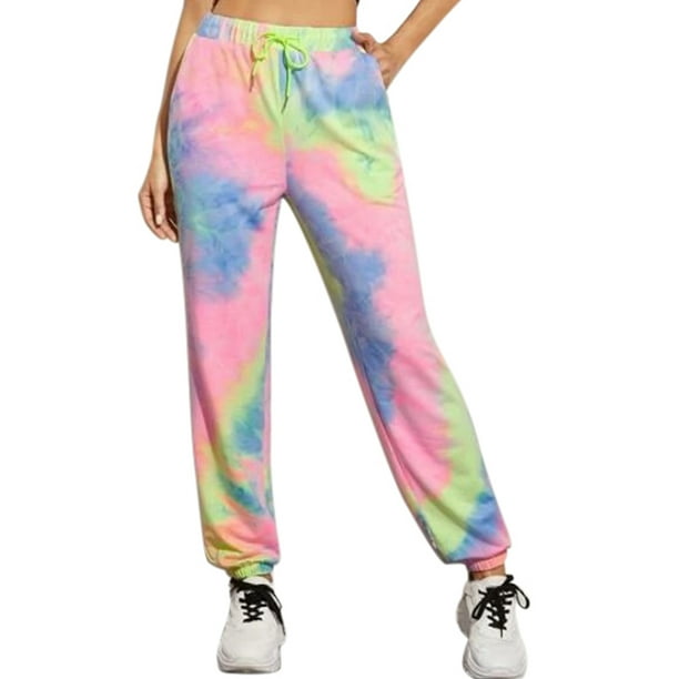 tie dye drawstring joggers