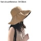thumbnail image 2 of Sombrero de sol de caza con cola de caballo para mujer, sombrero de pescador para exteriores con borde ancho y protección UV, 2 of 5