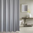 thumbnail image 2 of Moyic Cortina de baño de tejido de poliéster, gris plateado, para baño, ducha, revestimiento de cortina de ducha Juegos de accesorios de baño, 2 of 6