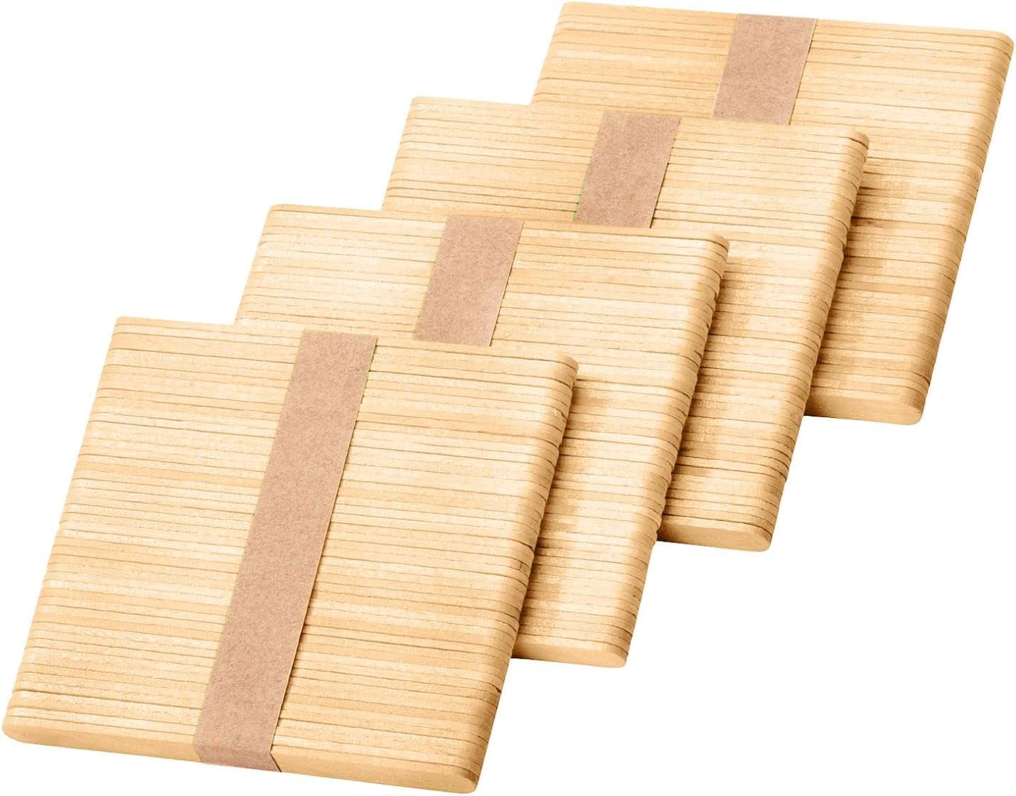 Wooden Waxing Sticks 100pcs per bag, size 5.5” x 0.625” - Italwax