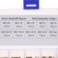 thumbnail image 4 of Spacing /M2 Screw Cylindrical Brass Threaded Pillar PCB Hex Standoff Spacer Male to Female DIY Set Stainless Steel Nut Assortment Mounting Hardware Kit, 4 of 7