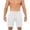 White, variant on TEAJOPSUU Men's Casual Shorts Elastic Waist Drawstring Lightweight Breathable Beach Shorts with Pocket Burgundy