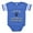 Royal Blue, variant on - Team American Eskimo Dog - Cute Infant Baby Football Bodysuit