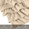 thumbnail image 6 of Elegant Comfort Leila Collection Multi-Ruffle Bed Skirt, 1500 Thread Count Egyptian Quality, Easy Fit Dust Ruffle, 15 inch Drop, Wrinkle and Stain Resistant, MultiRuffle, Cal King, Linen Beige, 6 of 7